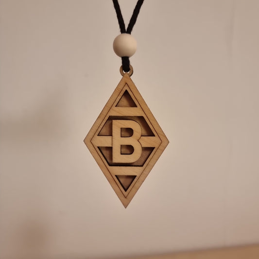 Borussia Mönchengladbach pendant made of wood with 3D effect