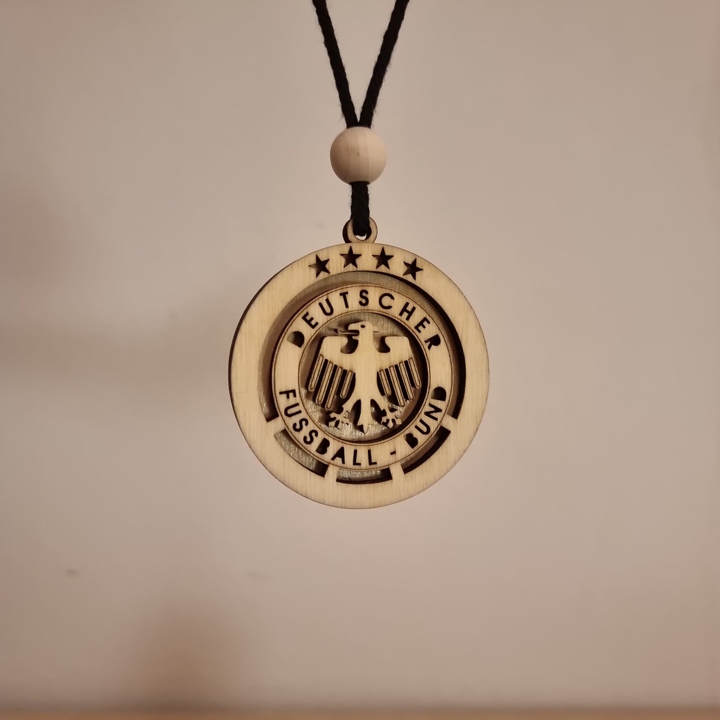 Germany Football Team Pendant in wood with 3D effect