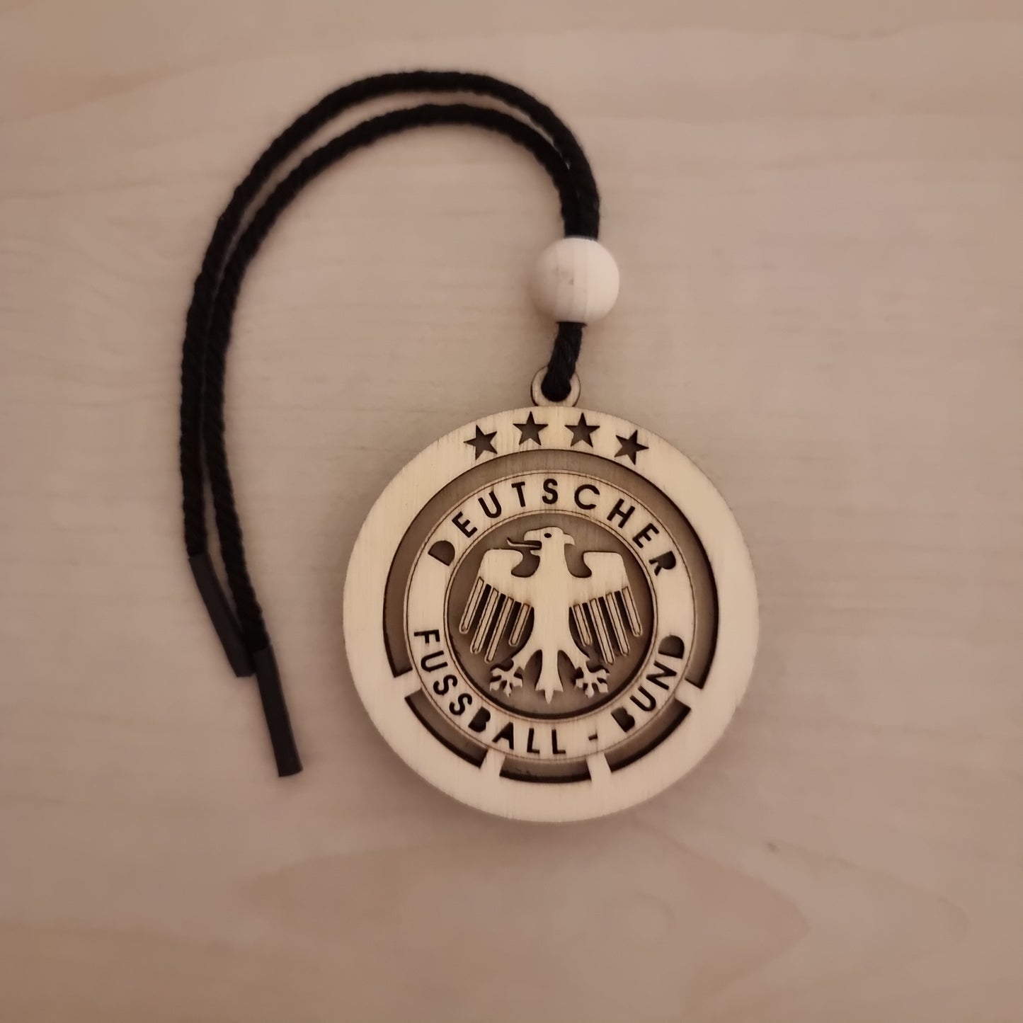 Germany Football Team Pendant in wood with 3D effect