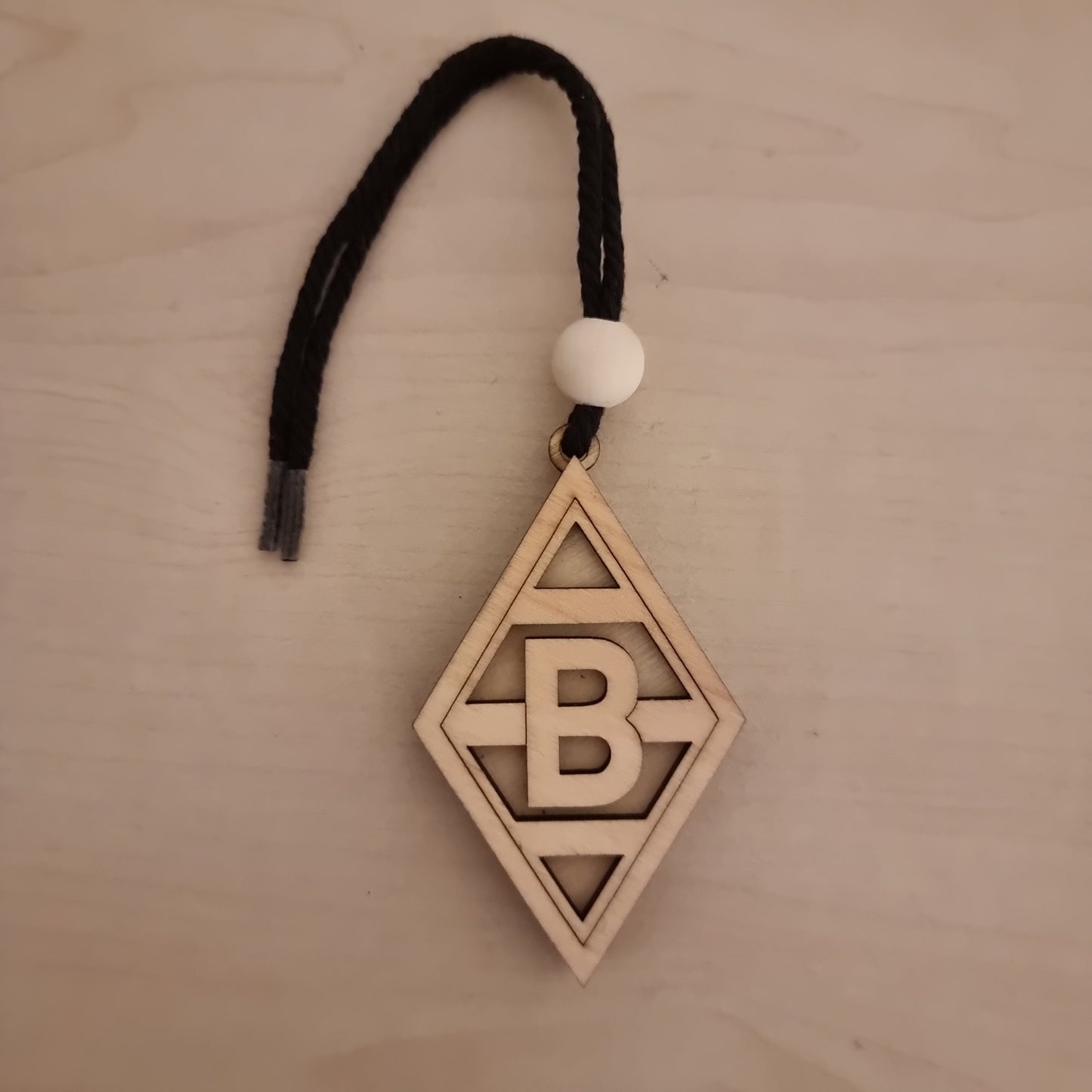 Borussia Mönchengladbach pendant made of wood with 3D effect